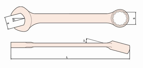 136 Non Sparking Combination Wrench
