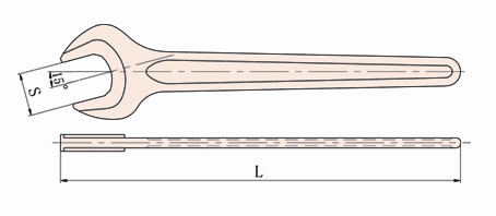 140 Non Sparking Single Open End Wrench