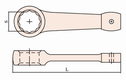 160A Non Sparking Box End Striking Wrench