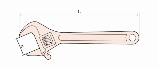 125 Non Sparking Adjustable Wrench