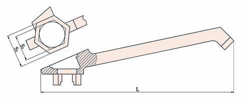 179A Non Sparking Single End Drum Wrench