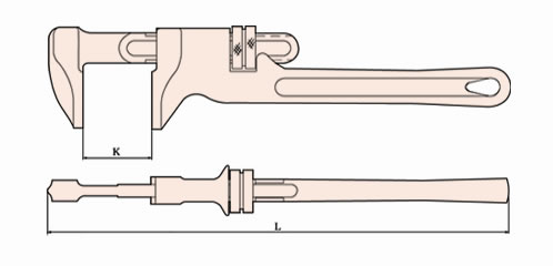 127 Non Sparking Monkey Wrench