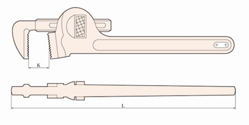 130 Non Sparking Pipe Wrench