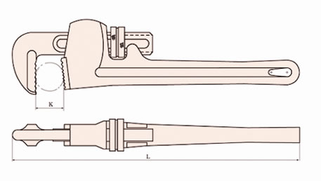 131 American Type Non Sparking Pipe Wrench