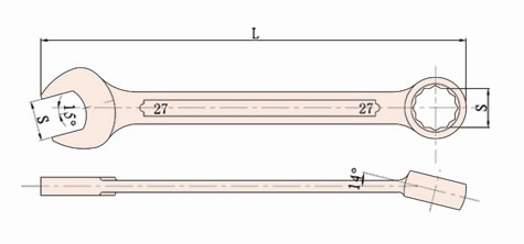 135 Non Sparking Combination Wrench