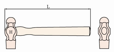 187A Non Sparking Ball-pein hammer