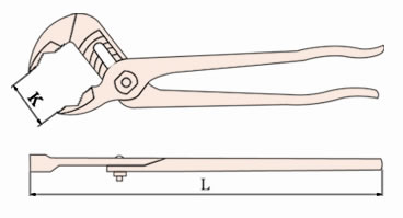 252A Non Sparking Water Pump Pliers