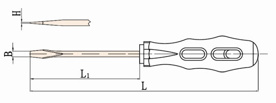 260 Non Sparking Slotted Screwdriver