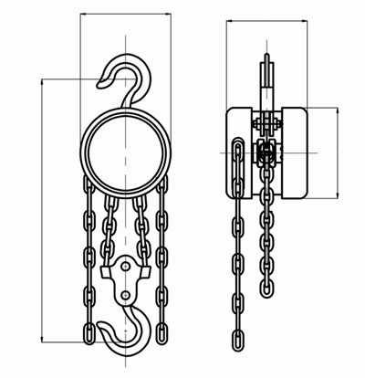 308 Non Sparking Manual Chain Hoist